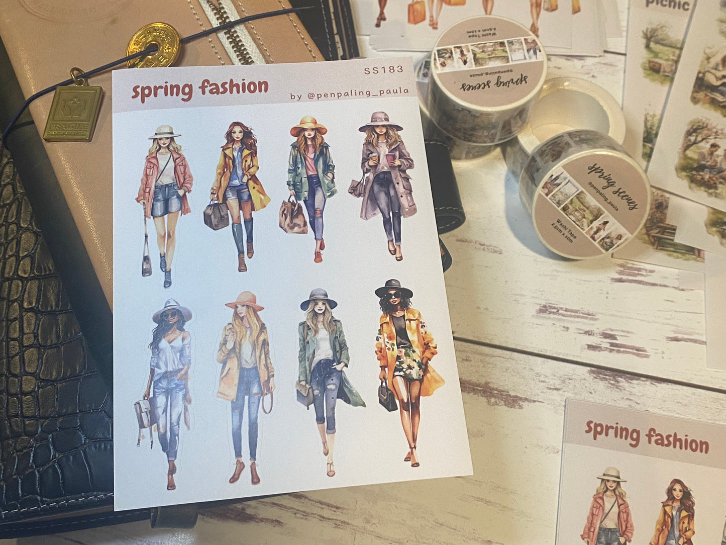 Spring Fashion Sticker Sheet