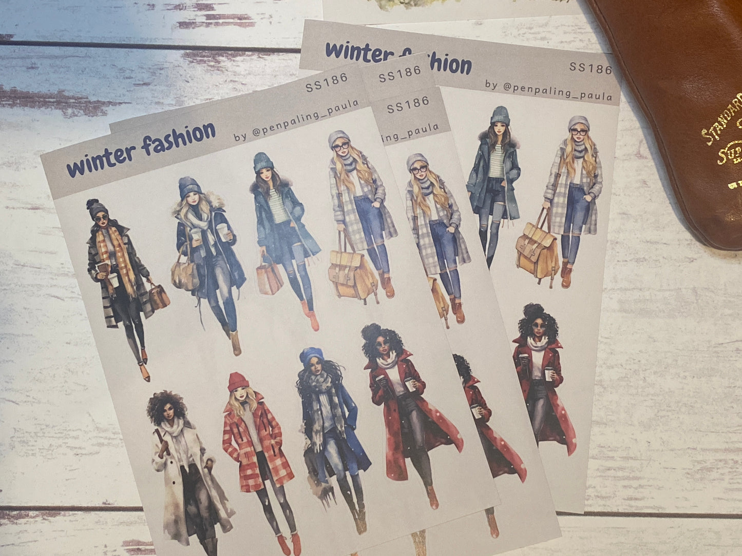 Winter Fashion Sticker Sheet