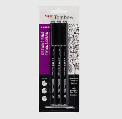 Mono Drawing Pen (3 Pack), Assorted