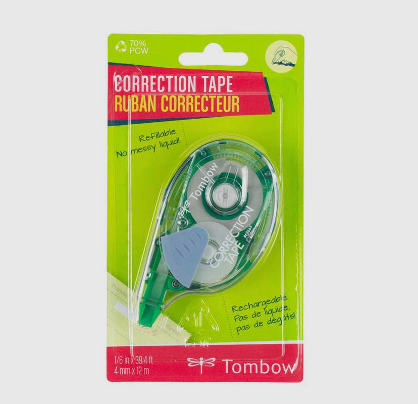 Correction Tape, Refillable, White