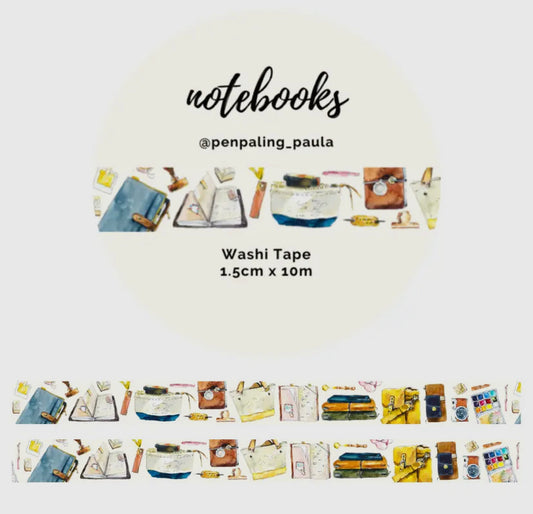 Notebooks Washi Tape