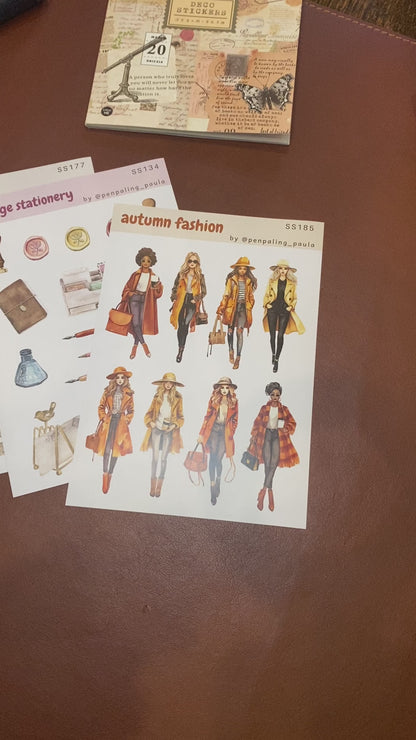 Autumn Fashion-Sticker Sheet